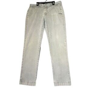 J Crew Sutton Pants Mens Size 34x34 Grey Flex Work Casual Distressed Pockets
